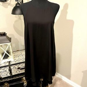 Little Black Halter Neck A Line Dress Size L